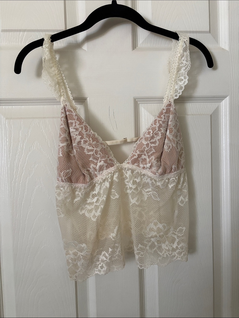 Edikted Lace Trim Sheer Camisole